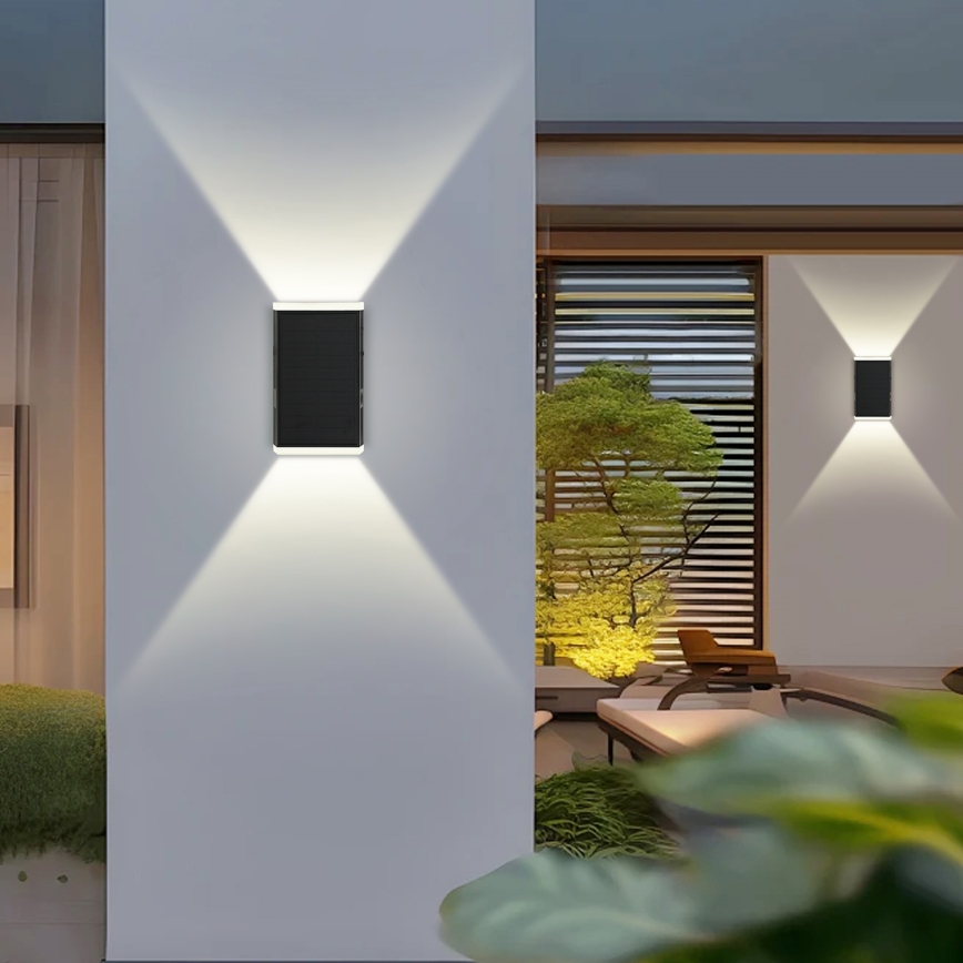 Brilagi - LED Solárne nástenné svietidlo SLNKO GUARD LED/2W/3,7V 2000 mAh IP45