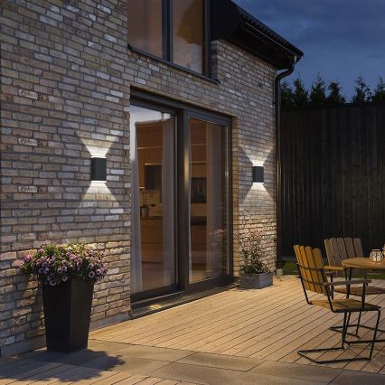 Brilagi - LED Solárne nástenné svietidlo SLNKO GUARD LED/2W/3,7V 2000 mAh IP45