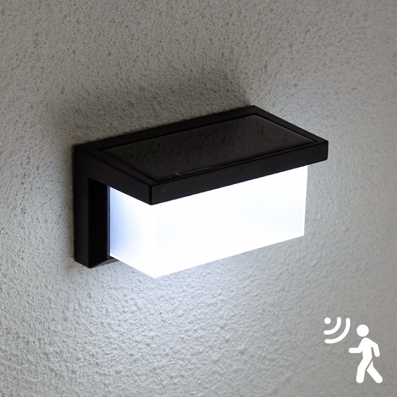 Brilagi - LED Solárne nástenné svietidlo so senzorom BRICK LED/12W/5,5V 1200 mAh IP65