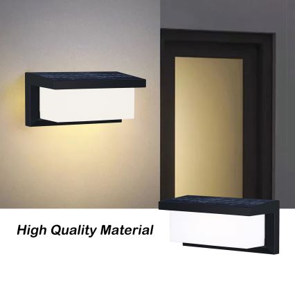 Brilagi - LED Solárne nástenné svietidlo so senzorom pohybu a súmraku BRICKY LED/5W/6V 4000 mAh IP65