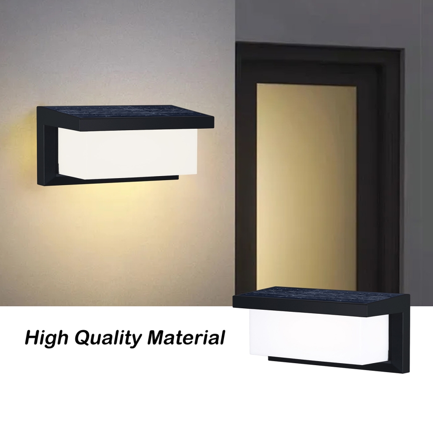 Brilagi - LED Solárne nástenné svietidlo so senzorom pohybu a súmraku BRICKY LED/5W/6V 4000 mAh IP65