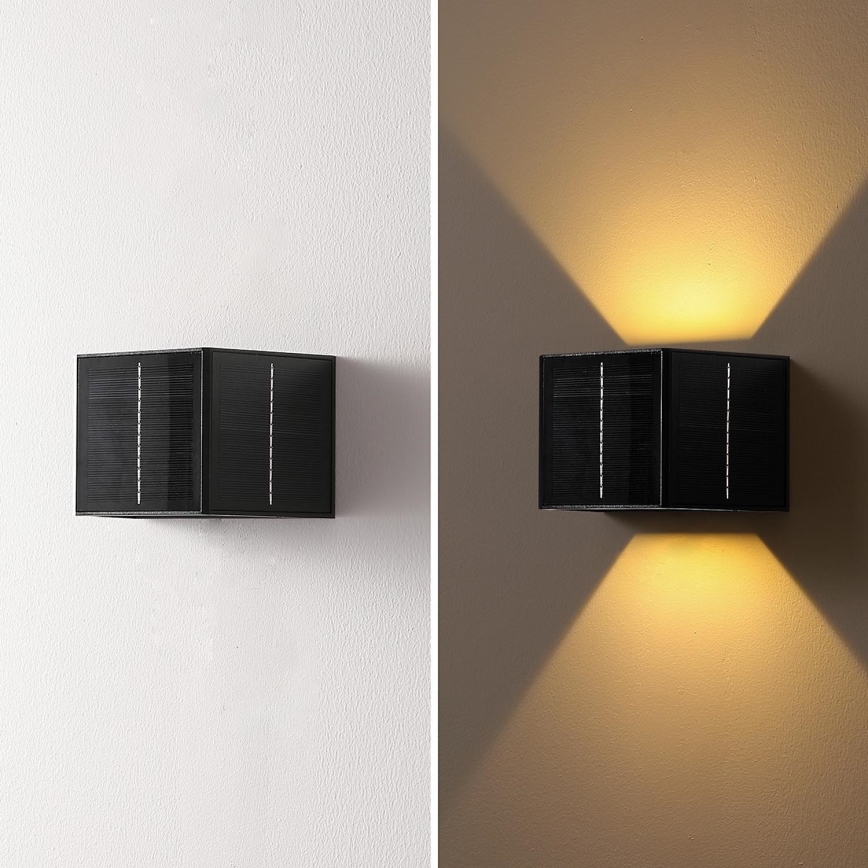 Brilagi - LED Solárne nástenné svietidlo so senzorom SOLAR CUBE LED/2W/3,2V 1300 mAh IP54