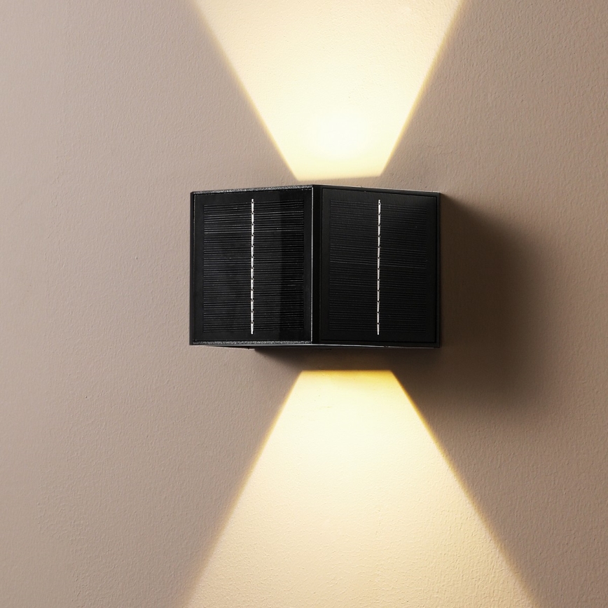 Brilagi - LED Solárne nástenné svietidlo so senzorom SOLAR CUBE LED/2W/3,2V 1300 mAh IP54