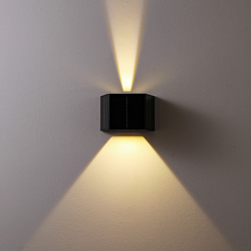 Brilagi - LED Solárne nástenné svietidlo so senzorom SOLAR CUBE LED/2W/3,2V 1300 mAh IP54