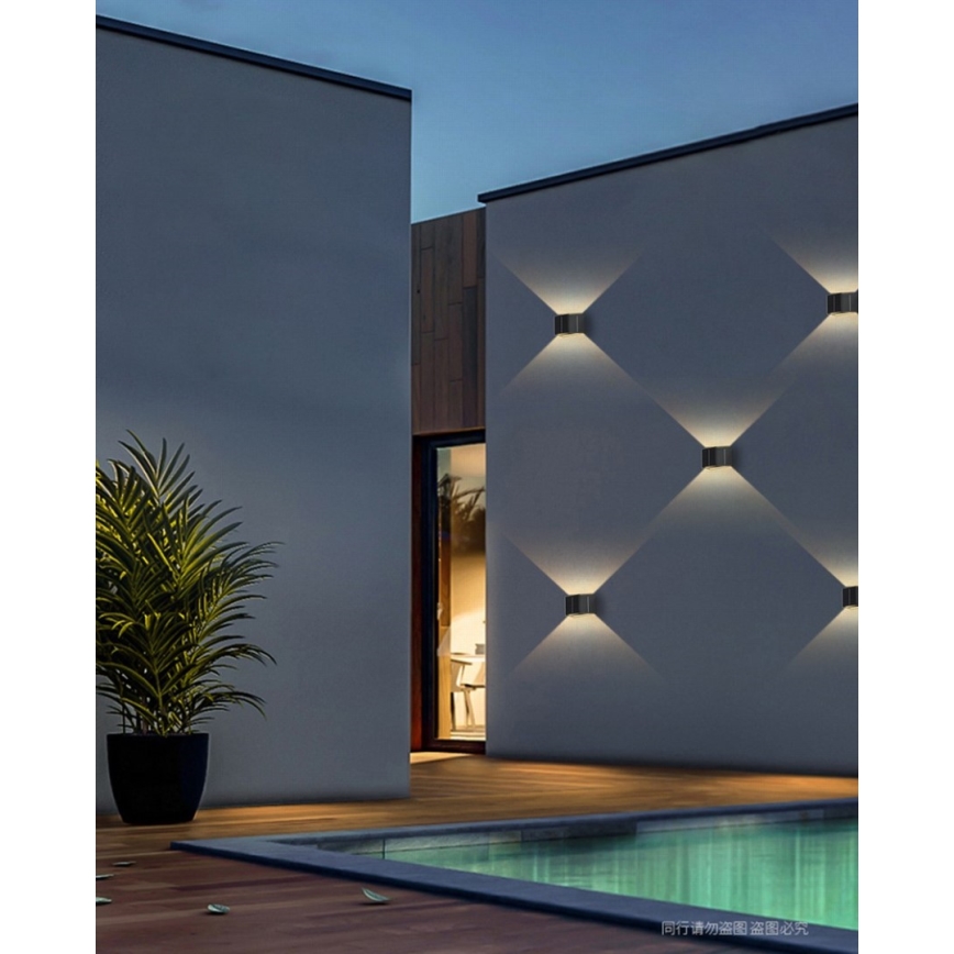 Brilagi - LED Solárne nástenné svietidlo so senzorom SOLAR CUBE LED/2W/3,2V 1300 mAh IP54