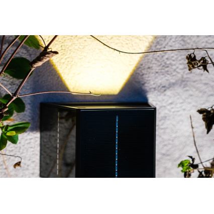 Brilagi - LED Solárne nástenné svietidlo so senzorom SOLAR CUBE LED/2W/3,2V 1300 mAh IP54