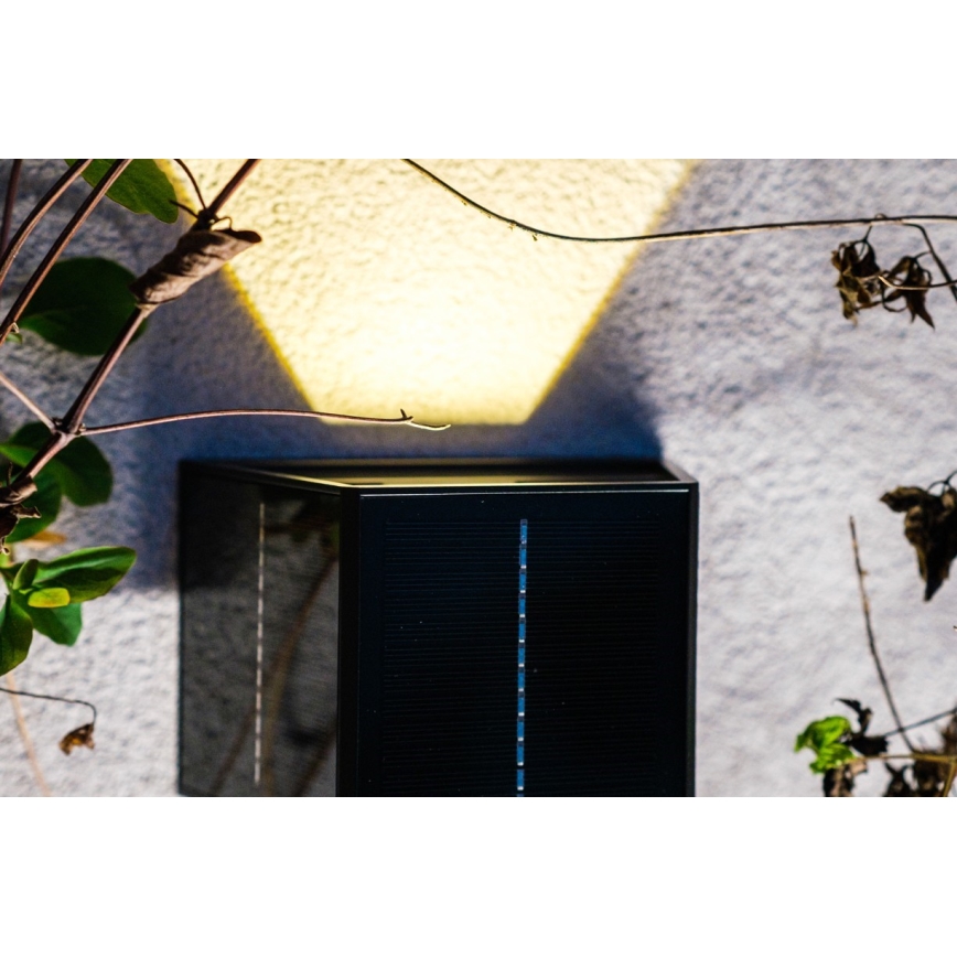 Brilagi - LED Solárne nástenné svietidlo so senzorom SOLAR CUBE LED/2W/3,2V 1300 mAh IP54