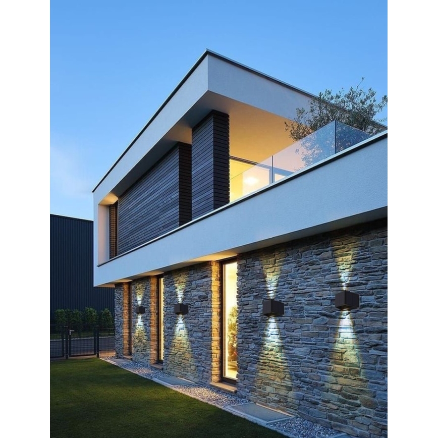 Brilagi - LED Solárne nástenné svietidlo so senzorom SOLAR CUBE LED/2W/3,2V 1300 mAh IP54