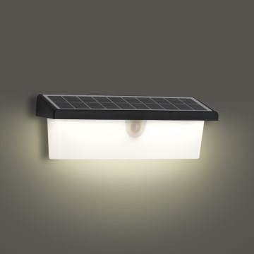 Brilagi - LED solárne nástenné svietidlo so senzorom SUN RAY LED/6W/3,7V 2200 mAh IP44