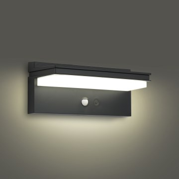 Brilagi - LED solárne nástenné svietidlo so senzorom SUN SENSE LED/10W/3,7V 4000 mAh IP44