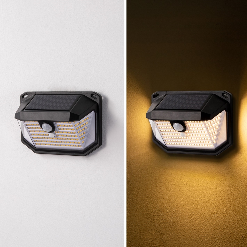 Brilagi - LED Solárne nástenné svietidlo so senzorom WALLIE LED/4W/5,5V 1200 mAh 3000K IP65