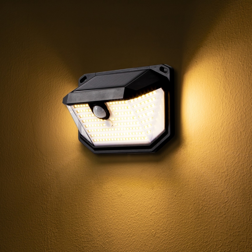 Brilagi - LED Solárne nástenné svietidlo so senzorom WALLIE LED/4W/5,5V 1200 mAh 3000K IP65