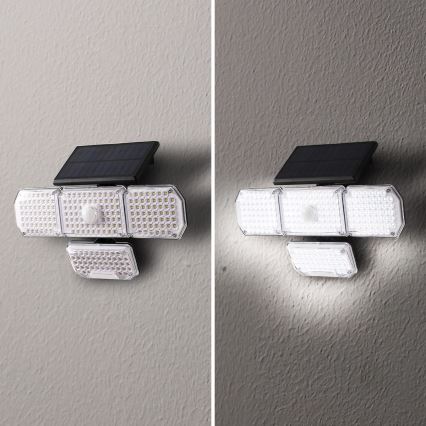 Brilagi - LED Solárne nástenné svietidlo so senzorom WALLIE LED/5W/5,5V 2400 mAh IP65