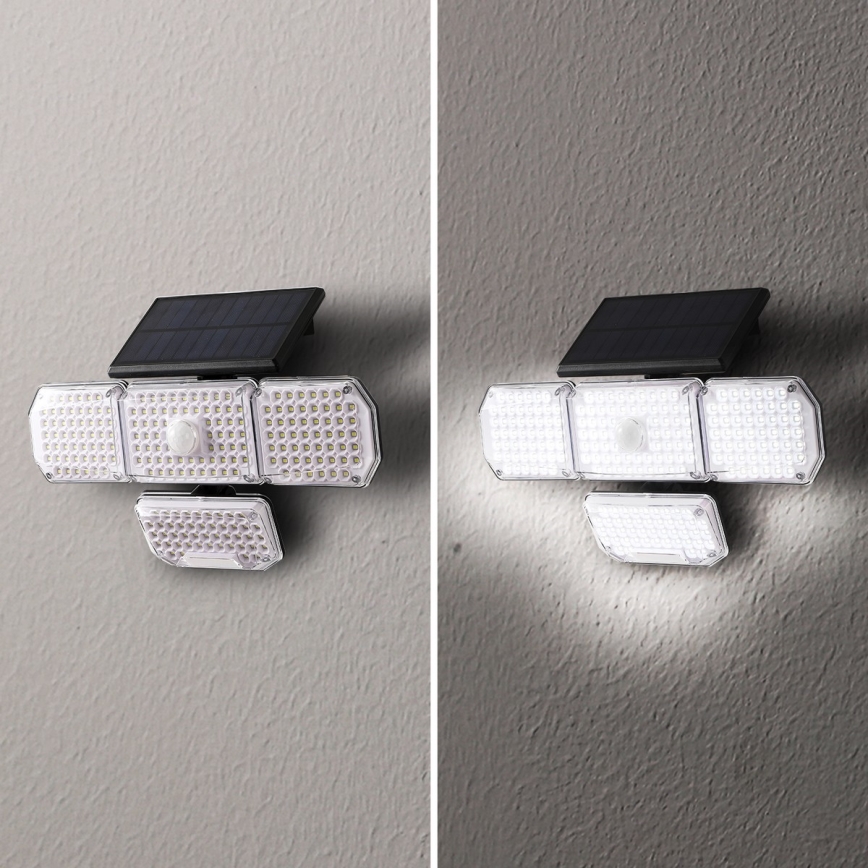 Brilagi - LED Solárne nástenné svietidlo so senzorom WALLIE LED/5W/5,5V 2400 mAh IP65
