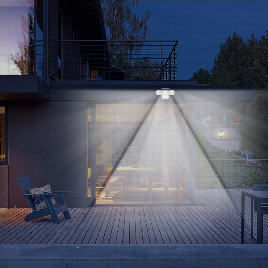 Brilagi - LED Solárne nástenné svietidlo so senzorom WALLIE LED/5W/5,5V 2400 mAh IP65