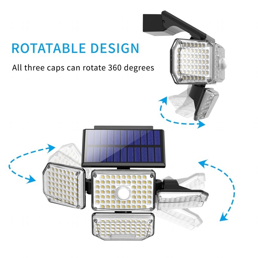 Brilagi - LED Solárne nástenné svietidlo so senzorom WALLIE LED/5W/5,5V 2400 mAh IP65