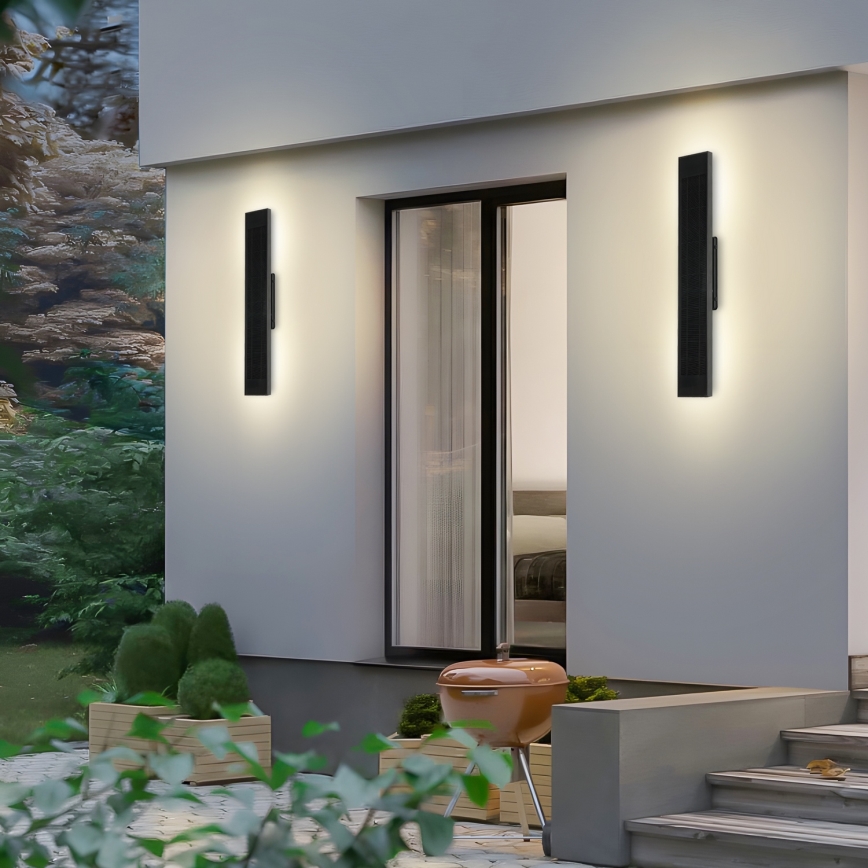 Brilagi - LED Stmievateľné solárne nástenné svietidlo SUN LED/4W/3,7V  60 cm 4000 mAh IP44