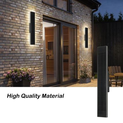 Brilagi - LED Stmievateľné solárne nástenné svietidlo SUN LED/4W/3,7V  60 cm 4000 mAh IP44