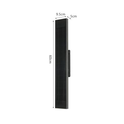 Brilagi - LED Stmievateľné solárne nástenné svietidlo SUN LED/4W/3,7V  60 cm 4000 mAh IP44