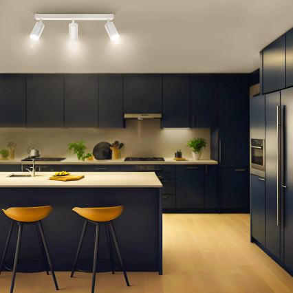 Brilagi - LED RGBW stmievateľné bodové svietidlo SELE 3xGU10/4,8W/230V 3000K biela + diaľkové ovládanie