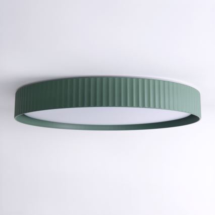 Brilagi - LED stmievateľné stropné svietidlo LUCIA LED/60W/230V 3000-6500K pr. 59 cm zelené + diaľkové ovládanie