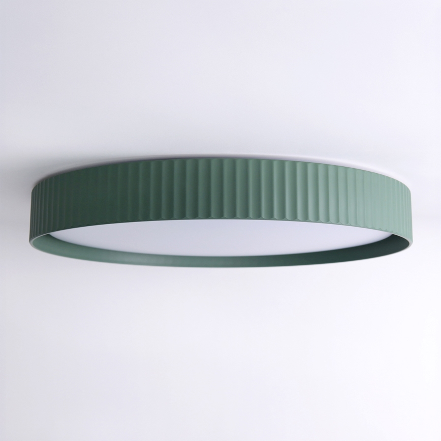Brilagi - LED stmievateľné stropné svietidlo LUCIA LED/60W/230V 3000-6500K pr. 59 cm zelené + diaľkové ovládanie