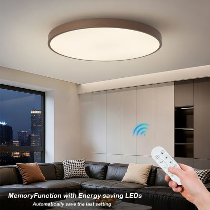 Brilagi - LED stmievateľné svietidlo POOL SMART LED/128W/230V pr. 100 cm 3000-6000K Wi-Fi Tuya + diaľkové ovládanie hnedá