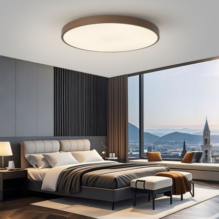 Brilagi - LED stmievateľné svietidlo POOL SMART LED/128W/230V pr. 100 cm 3000-6000K Wi-Fi Tuya + diaľkové ovládanie hnedá