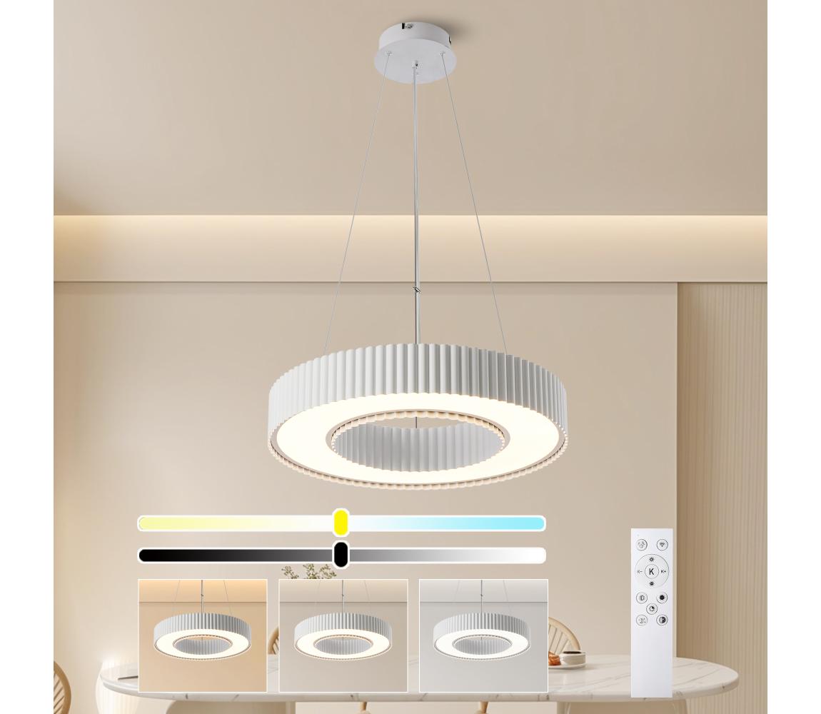 Brilagi - LED stlmiteľný luster LUMIX LED/48W/230V 3000-6000K biela pr. 50 cm + diaľkové ovládanie BRI862