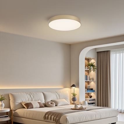 Brilagi - LED stmievateľné stropné svietidlo POOL LED/60W/230V 3000-6000K pr. 50 cm zlaté + diaľkové ovládanie