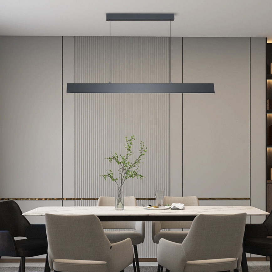 Brilagi - LED Stmievateľný luster na lanku SLIMLINE LED/40W/230V 3000-6000K antracit + diaľkové ovládanie
