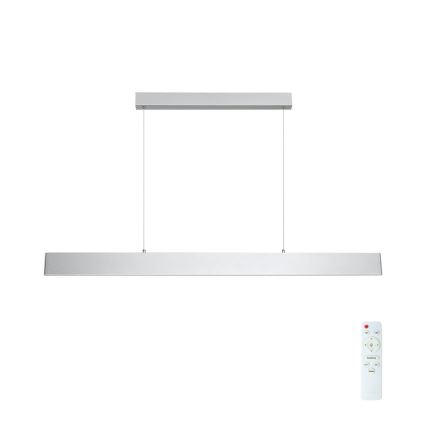 Brilagi - LED Stmievateľný luster na lanku SLIMLINE LED/40W/230V 3000-6000K strieborná + diaľkové ovládanie