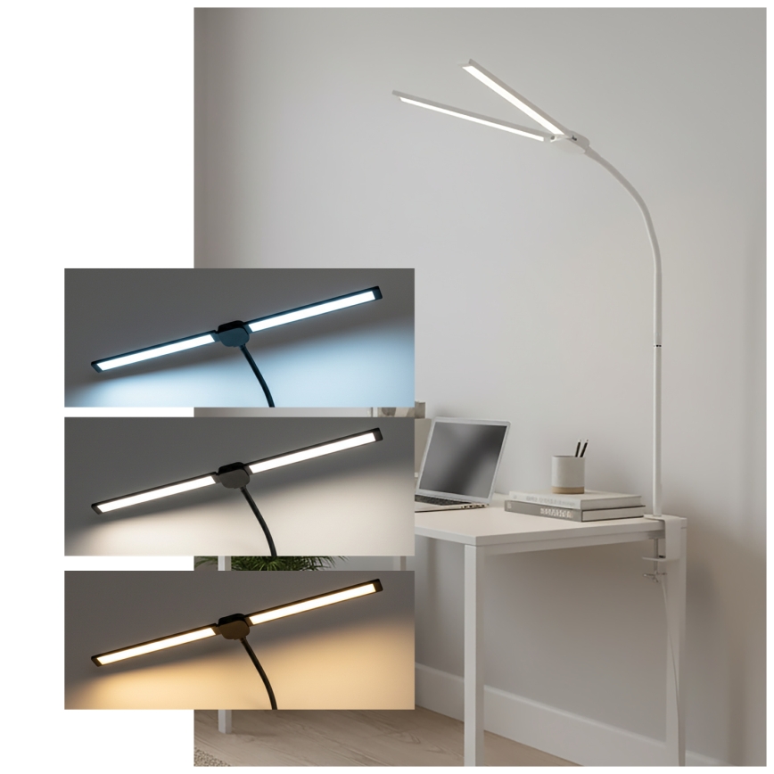 Brilagi - LED Stmievaná stolná lampa USB VARIO LED/14W/5V 3000-6000K biela