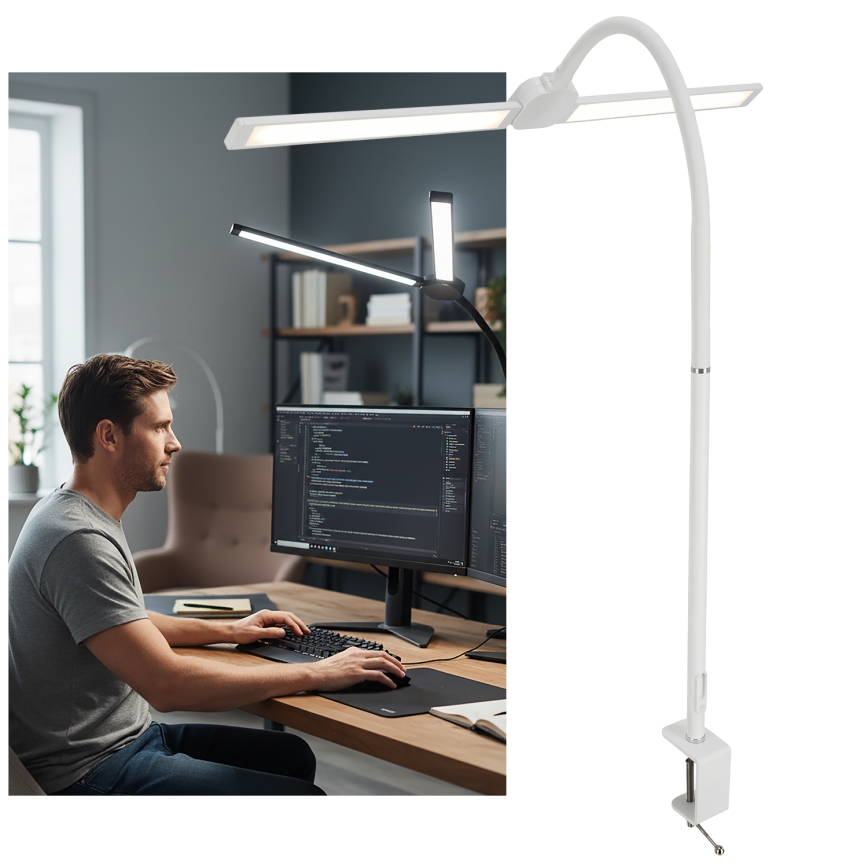 Brilagi - LED Stmievaná stolná lampa USB VARIO LED/14W/5V 3000-6000K biela
