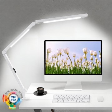 Brilagi - LED Stmievateľná dotyková flexibilná stolová lampa VARIO LED/12W/230V 3000/4000/5000/6500K CRI 92 biela