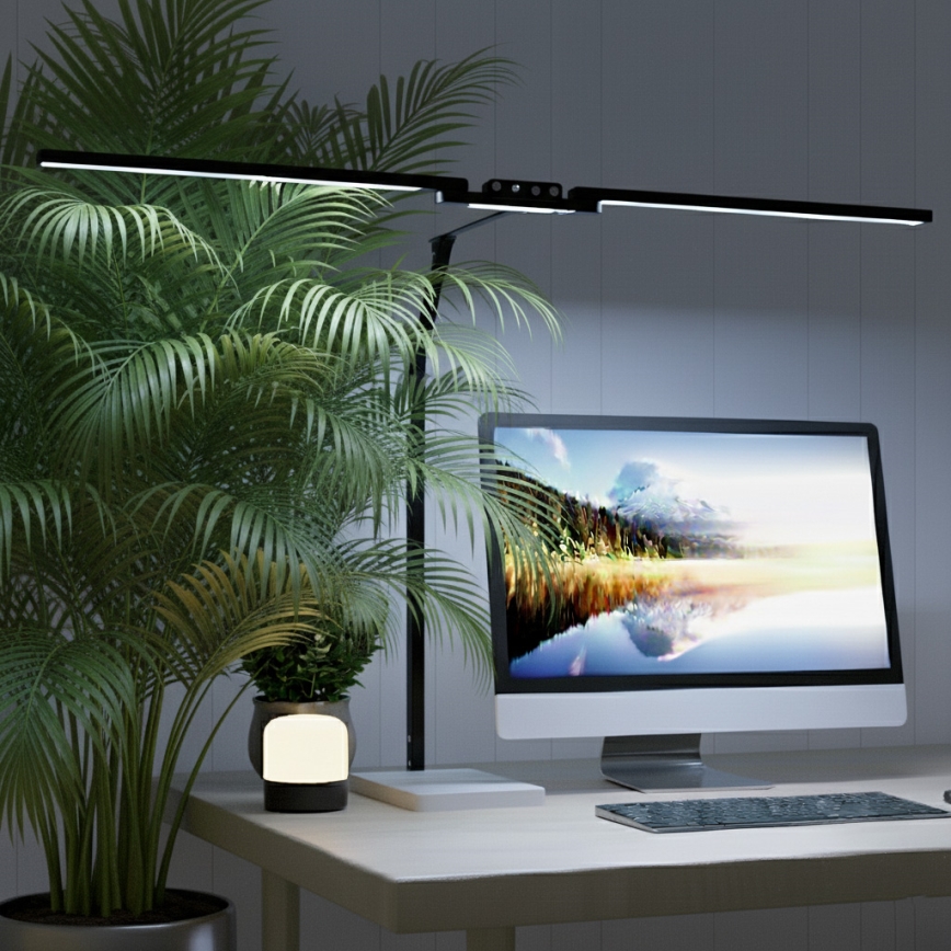 Brilagi - LED Stmievateľná dotyková stolná lampa VARIO LED/24W/230V 3000-6500K CRI 92 čierna