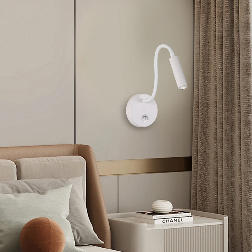 Brilagi - LED Stmievateľná flexibilná nástenná lampa MAYA 1xG9/4W/230V biela 2700-6500K Wi-Fi Tuya