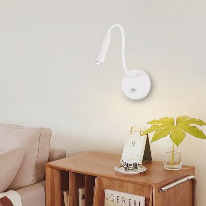 Brilagi - LED Stmievateľná flexibilná nástenná lampa MAYA 1xG9/4W/230V biela 2700-6500K Wi-Fi Tuya