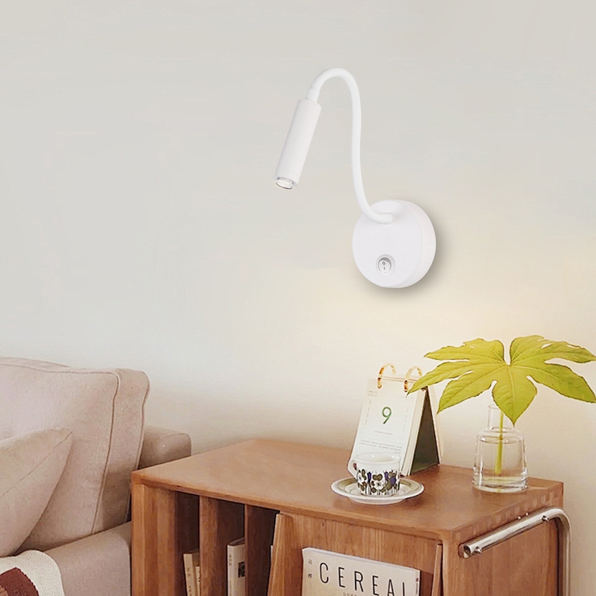Brilagi - LED Stmievateľná flexibilná nástenná lampa MAYA 1xG9/4W/230V biela 2700-6500K Wi-Fi Tuya