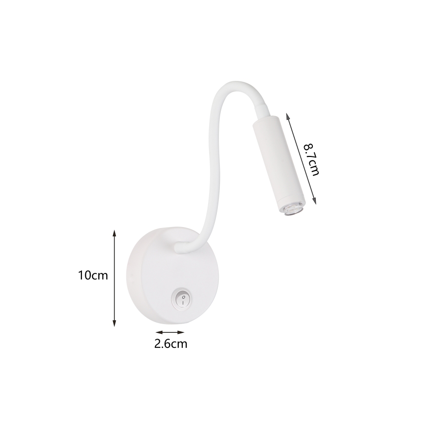 Brilagi - LED Stmievateľná flexibilná nástenná lampa MAYA 1xG9/4W/230V biela 2700-6500K Wi-Fi Tuya