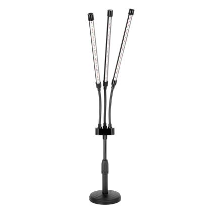 Brilagi - LED Stmievateľná flexibilná stolná lampa na pestovanie rastlín VITABLOOM 3xLED/10W/230V čierna