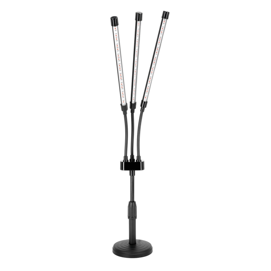 Brilagi - LED Stmievateľná flexibilná stolná lampa na pestovanie rastlín VITABLOOM 3xLED/10W/230V čierna