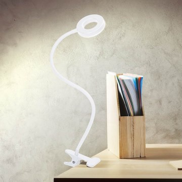 Brilagi - LED Stmievateľná lampa s klipom ORBELA LED/8W/5V 3000/4000/5000K biela