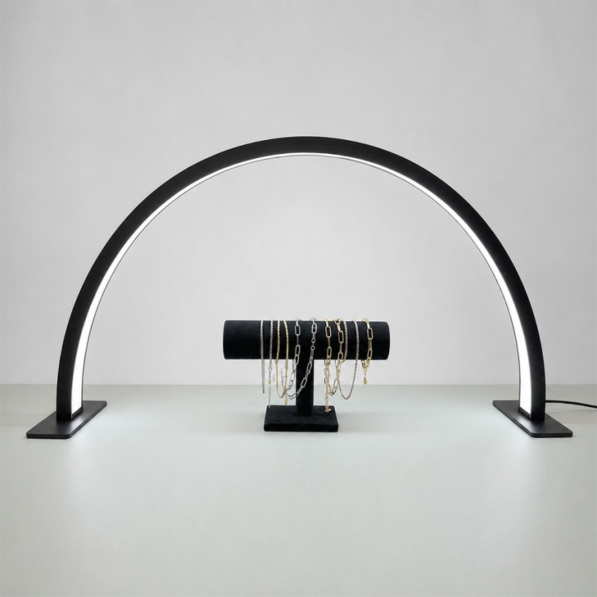 Brilagi - stmievateľná LED oblúková stolová lampa RADIO LED/30W/24/230V 3000/4000/6500K čierna