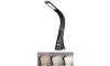 Brilagi - LED Stmievateľná stolná lampa s displejom PELLE LED/7W/230V čierna