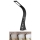 Brilagi - LED Stmievateľná stolná lampa s displejom PELLE LED/7W/230V čierna