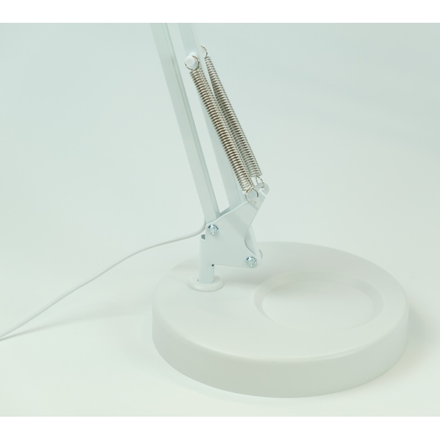 Brilagi - LED Stmievateľná stolná lampa s lupou LENS LED/12W/5V 3000/4200/6000K biela