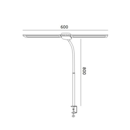 Brilagi - LED Stmievateľná stolná lampa USB VARIO LED/14W/5V 3000-6000K čierna