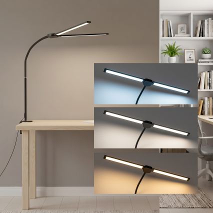 Brilagi - LED Stmievateľná stolná lampa USB VARIO LED/14W/5V 3000-6000K čierna