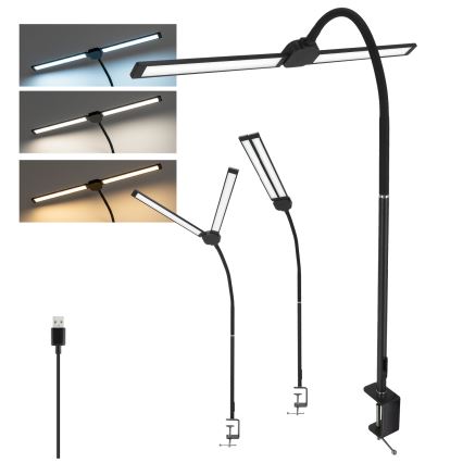 Brilagi - LED Stmievateľná stolná lampa USB VARIO LED/14W/5V 3000-6000K čierna